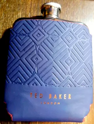 Ted Baker London~Black & Stainless Steel Flask