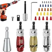 Wire Stripping and Twisting Tool Set, Wire Twister Tool for Drill, Professional Electrician Wire Twisting Connector, Wire Stripping Tool for Drill Fast Wire Twisting Tool Set