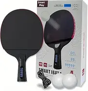 Smart Table Tennis Bats pingpong Paddles for Training improving Playing Performance a Intelligent Racket That Could Tell The Ball hiting Numbers and Layout to optimize Ball Eccentric Beating Rates-BK