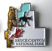 UTAH BRYCE CANYON NATIONAL STATE PARK PIN 1 INCH