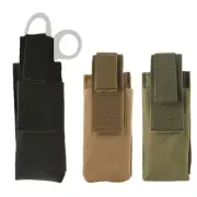 Tactical Molle Medical Scissors Bag Flashlight Portable Pouch Emergent Tool Bag