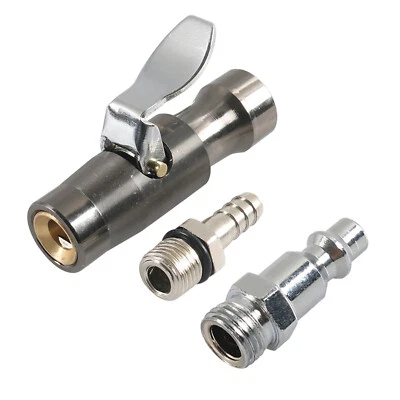 200PSI Tire Inflator Lock-on Air Chuck Two-Jaw Compatible with Schrader Valve
