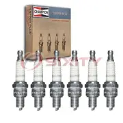 6 pc Champion Copper Plus Spark Plugs for 1953-1955 Aston Martin DB2-4 2.6L hv (for: Aston Martin)