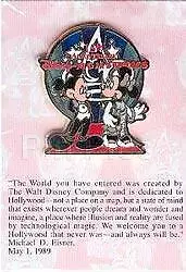 Disney MGM Studios 15th Anniversary Mickey Mouse and Minnie Cast Member Pin