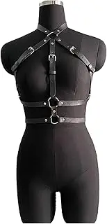 [CAMIXGQN] Women Sexy Harness Set Leather Lingerie Couple Underwear Thigh Garter Stocking Women's Harness Bra Sword Belt
