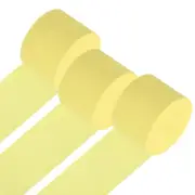3Roll 1.8"x82FT Crepe Paper Streamers Decorations Light Yellow
