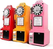 British Style Telephone Station,New 2023 Audio Guestbook Phone Recorder a Great Addition to Any Special Occasion - Wedding Guestbook Phone Booth (Yellow)