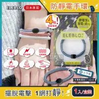 在飛比找博客來優惠-日本ELEBLO-頂級4倍強效條紋編織防靜電手環(1.9秒急