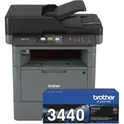 Brother MFC-L5755DW Mono Wireless Laser Multi-Function Printer with TN-3440 Toner Bundle