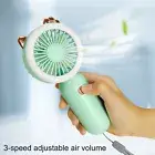 Mini Fan Mute Adorable Outdoor Indoor Usb Mini Fan with Led Light Colorful