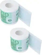 ERINGOGO 2Rolls Printed Toilet Paper Handkerchief Paper for Versatile Use as Napkins Tissue Strong Absorption Stylish Design for Bathroom Dining