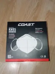 (1×20 Pack) COAST KN95 CE Certified Face Mask - Ind. Pckgd.-SM100 Exp. Date04/22