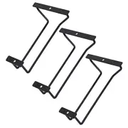7-Inch Wine Glass Rack - Under Cabinet Stemware Wine Glass Holder for Bar Black