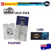 8X RFID Blocking Sleeve Secure Passport Credit Card ID Protector Anti Scan Safe