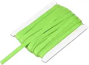 uxcell Double Fold Bias Tape for Sewing 1/3 Inch x 12 Yards Satin Pre-fold Continuous Binding Tape for Seaming Quilting Hemming Binding DIY Crafts, Green