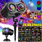 Snowflake Projector Outdoor LED Moving Snowfall Laser Light Landscape Waterproof