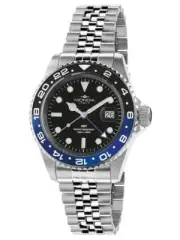 *MINT, NEW IN BOX* Mondia Madison GMT Mens Watch MI-799-SSBLBK-BK-GB