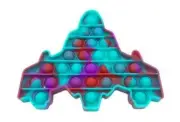Spaceship Fidget Popper Sensory Toy, Multi-Color