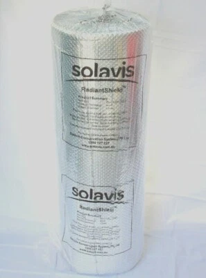 6m² SOLAVIS RadiantShield AIR BUBBLE CELL INSULATION REFLECTIVE FOIL INSULATION