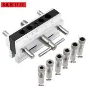 Self-centering Vertical Doweling Jig Drill Guide Locator Hole Puncher Tool Kit