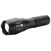 Led Flashlight Aluminum Waterproof Scalable Lighting Black Flashlights