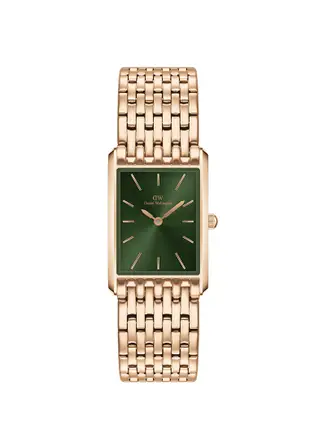 Bound 32x22mm 9-link Rose Gold - Emerald Sunray 玫瑰金色 不銹鋼 DW 女性 手錶