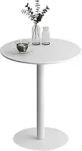 Round Bar Table 15.7"/ 18.9"/ 23.6" Small Space Sofa Tea Table Side Tables with Metal Frame, Counter Bar Height Table for Kitchen, Dining Room, Living Room, Bistro(48x56cm)