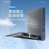 在飛比找PChome24h購物優惠-ORICO 雙槽SSD全鋁合金硬碟外接盒10G-NVMe A