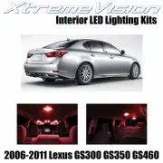 XtremeVision Interior LED for Lexus GS300 GS3500 GS460 06-11 (3 PCS) Red (for: Lexus)
