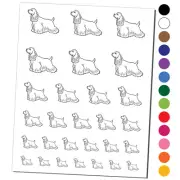 Good-Natured Cocker Spaniel Pet Dog Temporary Tattoo Water Resistant Set