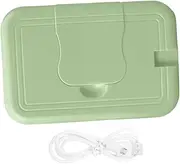 PRETYZOOM Portable Wipes Warmer Dispenser Hour Constant Temperature Tissue Box for Indoor Use Keeps Wipes Moist and Soft Compatible with All Brands