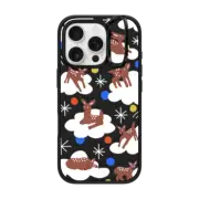 iPhone 16 Pro Impact Ring Stand Case MagSafe Compatible Snow Deer by Katie Benn