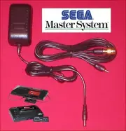 9V AC Adapter + 12Ft Cable + GOLD RF TV Adapter for Sega Master System I & II
