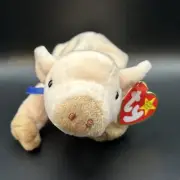 Ty Beanie Baby Original, Knuckles, 1999, Mint with Tag, Pig