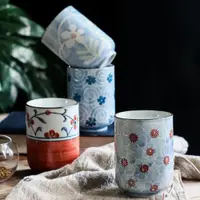 在飛比找ETMall東森購物網優惠-陶瓷日式手工彩繪茶杯創意青花瓷