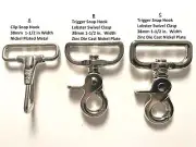 New 1-1/2" 38mm Chrome trigger snap hooks,lobster swivel Clasp & Clip Snap Hook