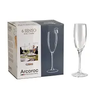 在飛比找PChome24h購物優惠-Arcoroc感觀高腳香檳杯160cc六入組