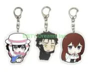 Set of 3 Steins Gate Acrylic Keychain Rintarou Okabe Kurisu Makise Mayuri v3