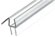 CRL P990WS36 Clear Co-Extruded 36" Bottom Wipe Drip Rail for 3/8" Glass- 10/Box