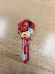 MIXED COLORED ROSES PRINTED KWIKSET KW1/KW10 KEYBLANK