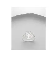 Celtic Tree of Life .925 Sterling Silver Medium Ring Sizes 5-10