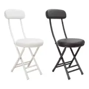 Padded Folding Stool Camping Folded Chair Furniture Portable Sturdy Seat Metal