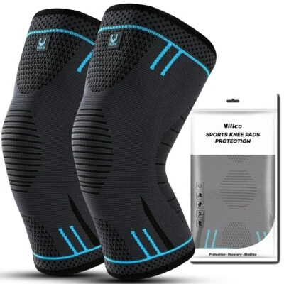 Compression Knee Brace Support Sleeve Elastic Pad for Running Gym Sports Pain