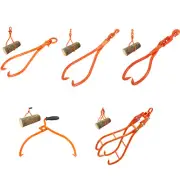 VEVOR Log Skidding Tongs 18/32/20 inch 2 Claw Log Lifting Heavy Duty 1543/772lbs
