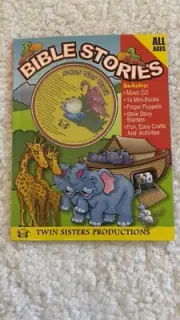 NEW BIBLE STORIES “ SONGS THAT TEACH “ CD ACTIVITY COLOR BOOK