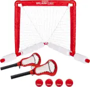 GoSports Lacrosse Floating Pool Game Set - Pool Lacrosse Goal, 2 Sticks
