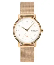 Skagen Kuppel Lille Rose Gold Stainless Steel White Dial SKW3099 Ladies Watch
