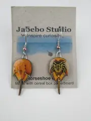 Jabebo Earrings Horseshoe Crab- Consumer Paperboard Eco-Friendly Beach