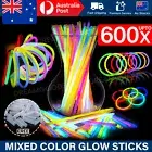 200x Mixed Color Glow Sticks Bracelets Light Party Glowsticks Glow In The Dark