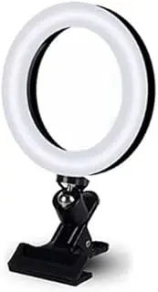 1Set Selfie Ring Light Video Conference Lighting with Tripod Phone Holder Clip on 16Cm